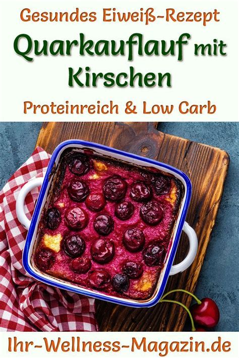 quarkauflauf low carb proteinpulver|Low Carb Quarkauflauf mit Kirschen und Vanille